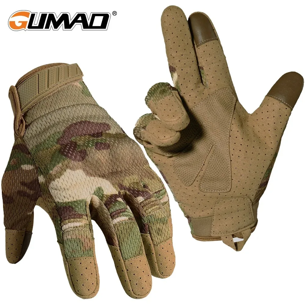 Outdoor Hunting Bike - كامو شاشة تعمل باللمس قفازات التكتيكية