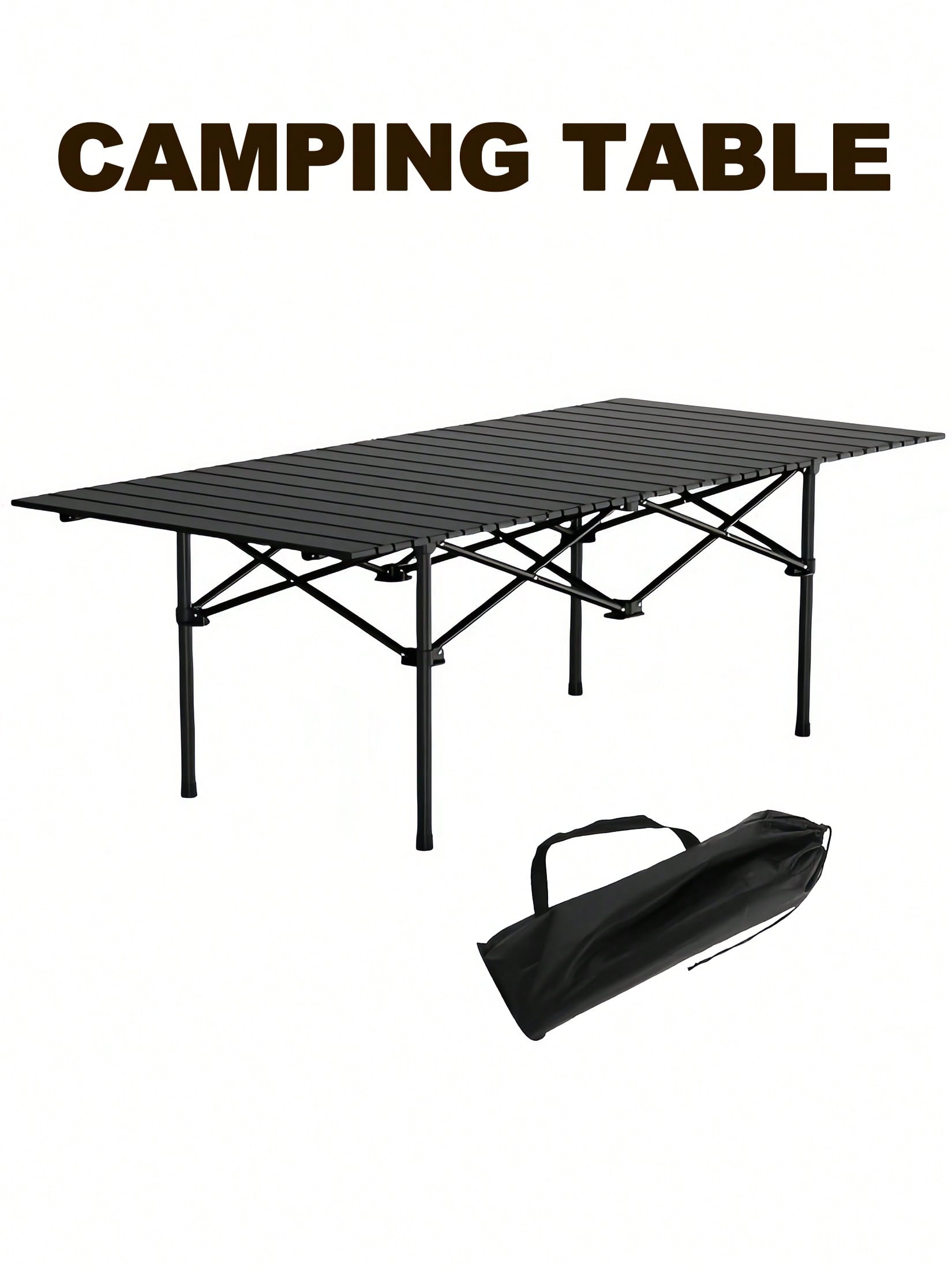 Outdoor Hunting Table - طاولة تخييم محمولة بسطح من الألمنيوم،