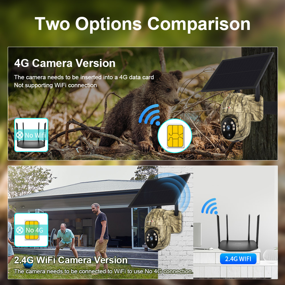 LS VISION-كاميرا أمان شمسية خا - مراجعة Outdoor Hunting Camera Wireless وسعره