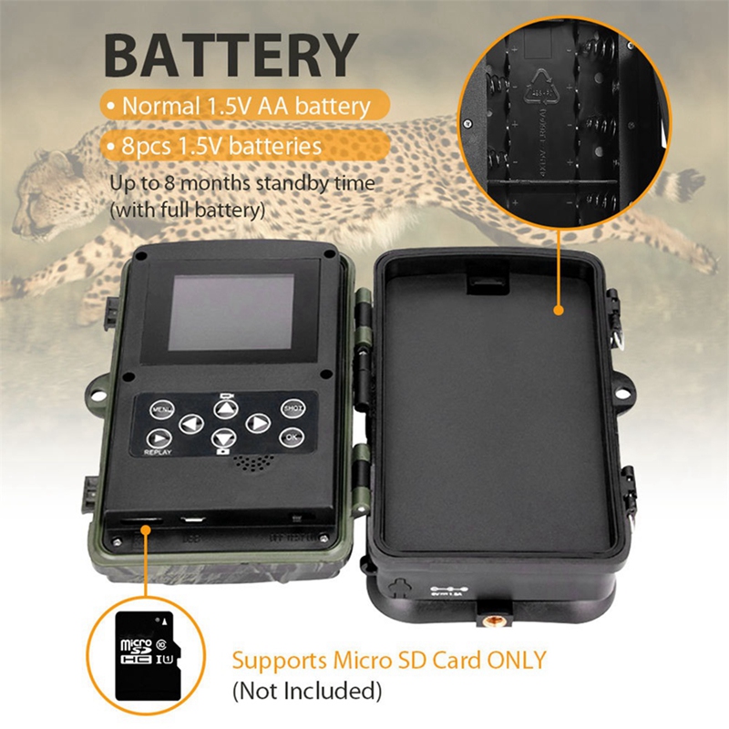 كاميرا -801A بدقة 4K UHD و36 م - مراجعة Outdoor Hunting Camera Wireless وسعره