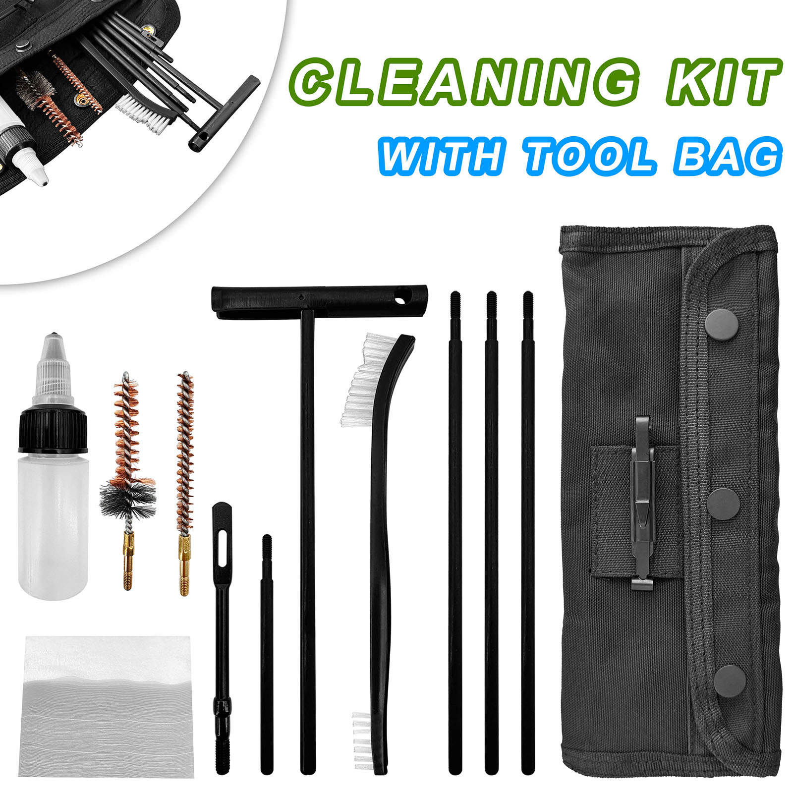 طقم تنظيف المسدس مع قضيب فرشاة - مراجعة Gun Cleaning Rod وسعره