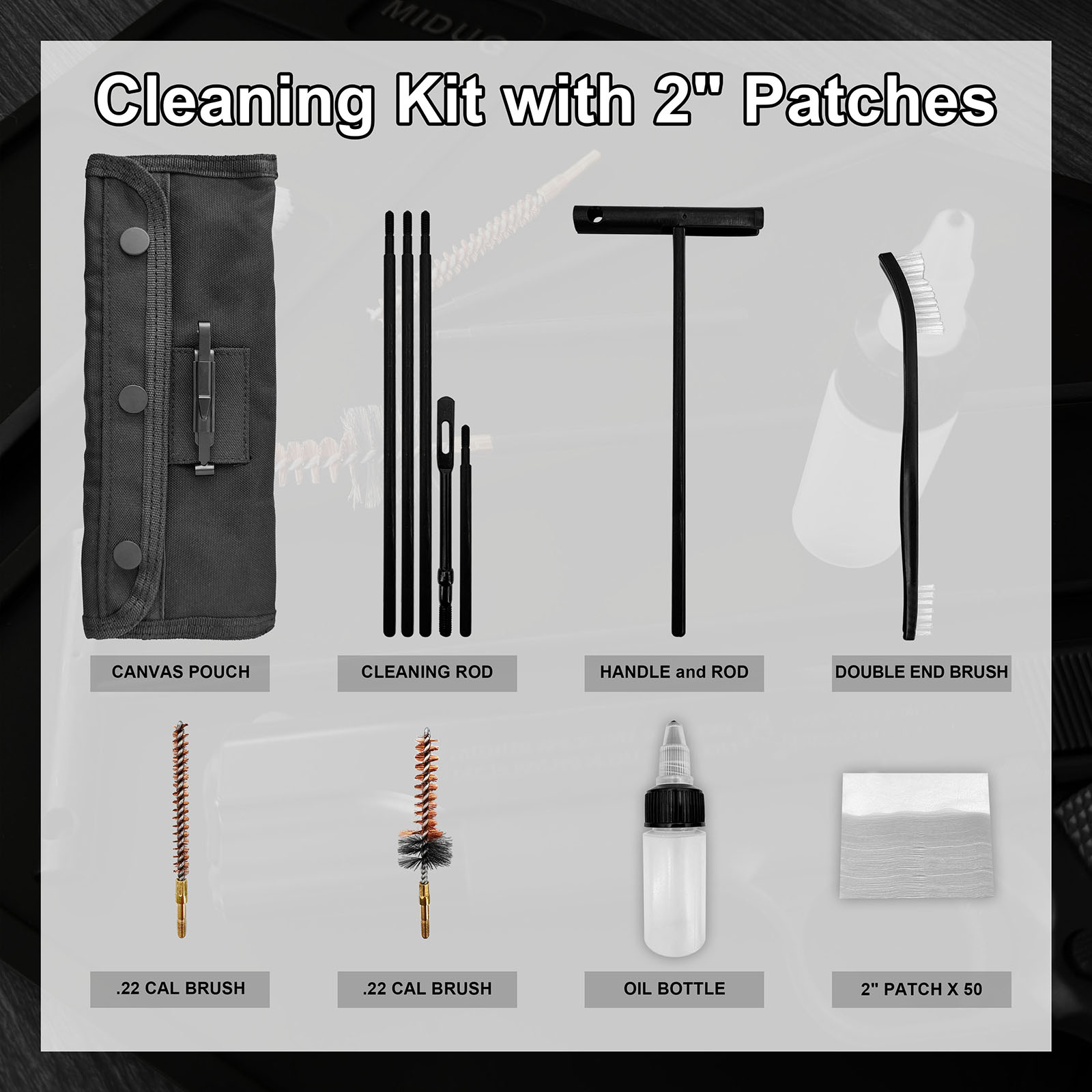 طقم تنظيف المسدس مع قضيب فرشاة - مراجعة Gun Cleaning Rod وسعره
