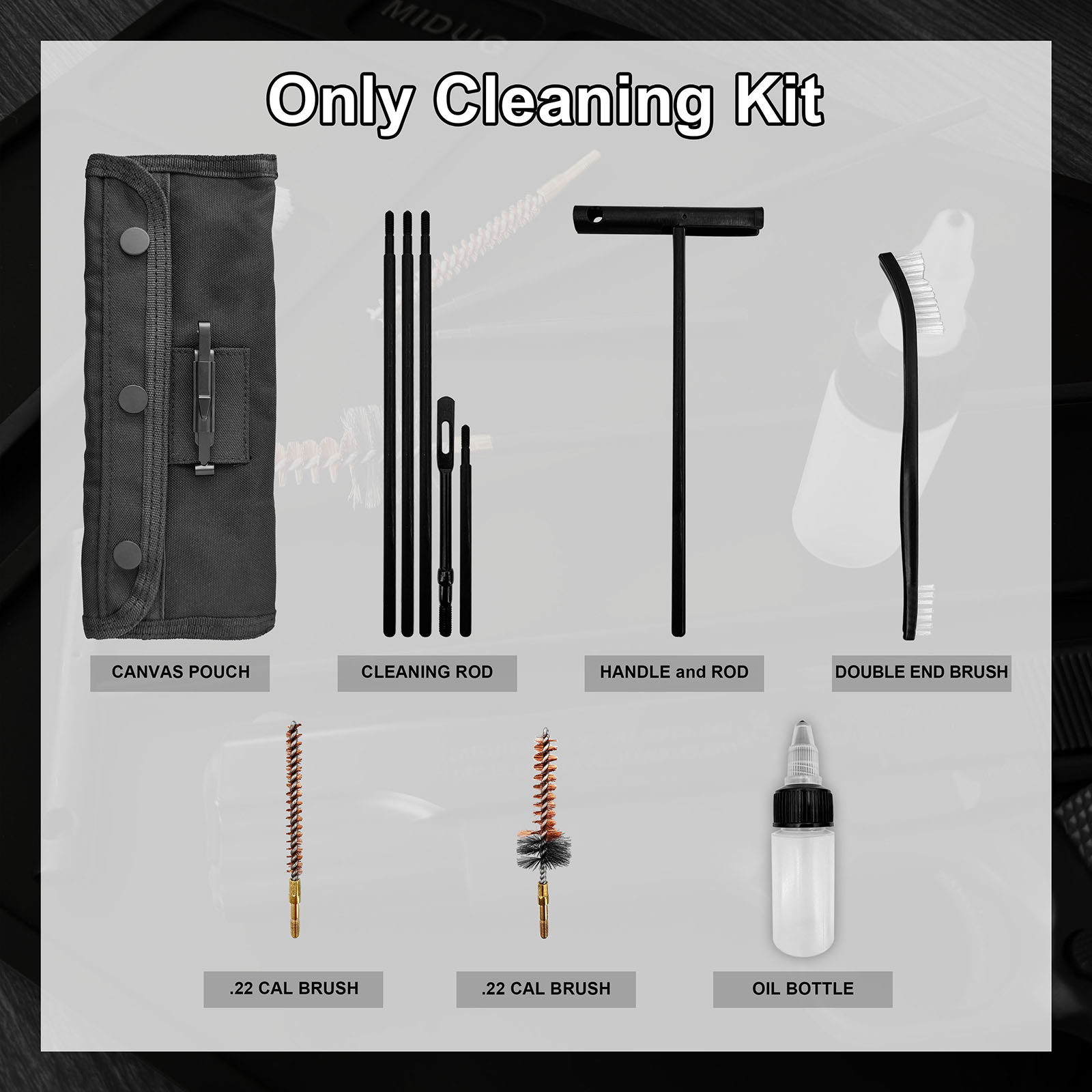 طقم تنظيف المسدس مع قضيب فرشاة - مراجعة Gun Cleaning Rod وسعره