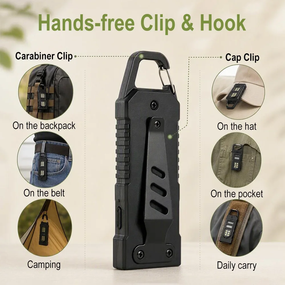 مصباح يدوي BORUiT Mini EDC قاب - مراجعة Outdoor Hunting Bike وسعره