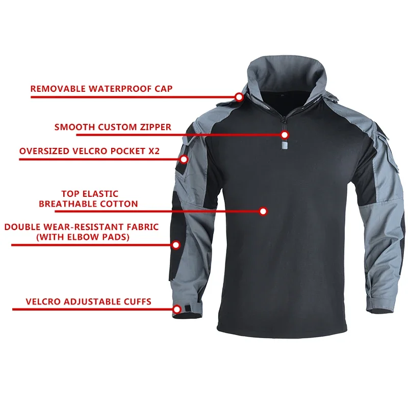 كامو القتالية تي شيرت مقنعين ا - مراجعة Hunting Outdoor Clothing وسعره