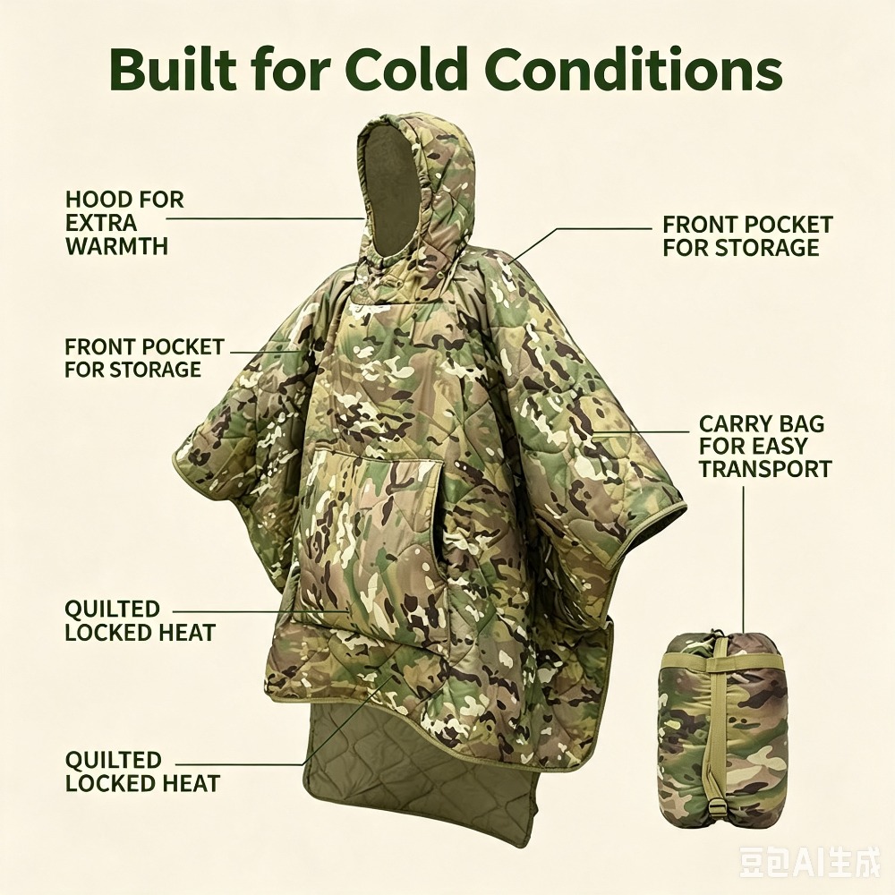 بطانية كامو مقاومة للماء وعازل - مراجعة Outdoor Hunting Blanket وسعره