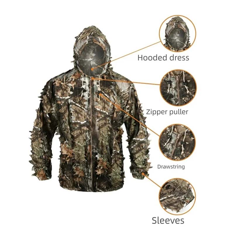 بدلة صيد صيفية بنمط التمويه ال - مراجعة Hunting Outdoor Clothing وسعره