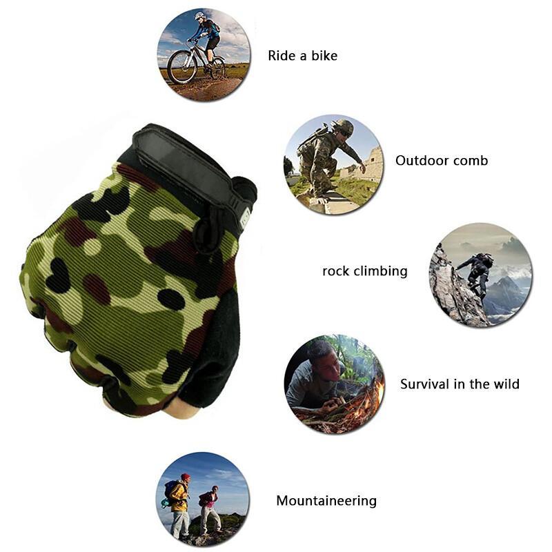 قفازات تكتيكية بنصف إصبع لركوب - مراجعة Outdoor Hunting Bike وسعره