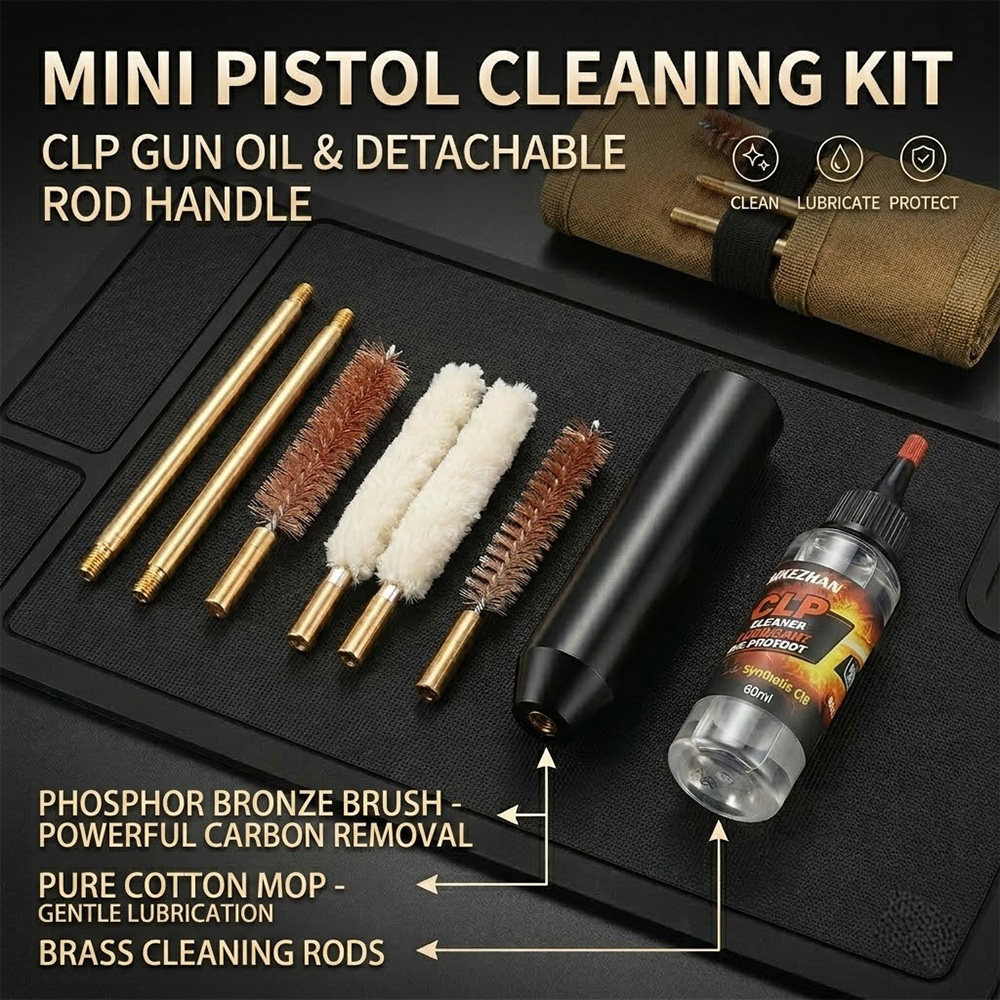 طقم تنظيف مسدس 9 مم و .38 و .3 - مراجعة Gun Cleaning Rod وسعره