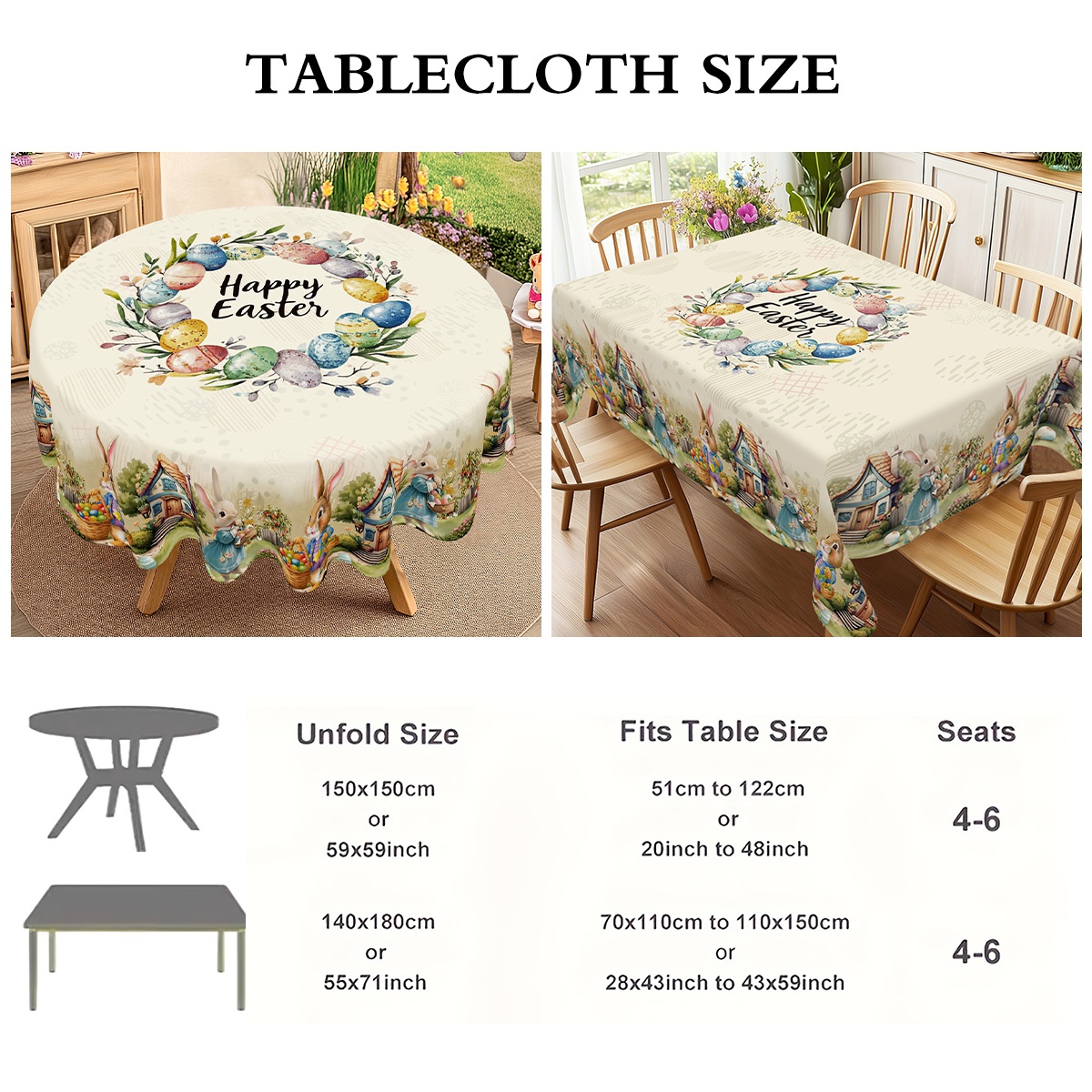 مفرش طاولة بتصميم أرنب عيد الف - مراجعة Outdoor Hunting Table وسعره